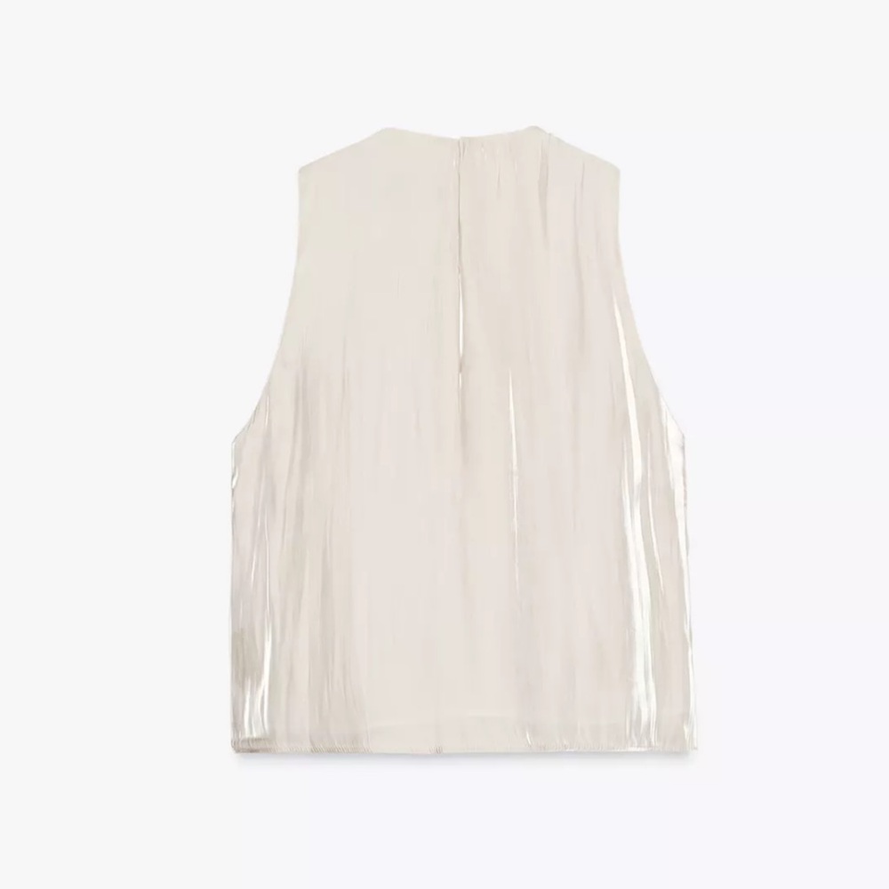 Zara Sparkly Effect Ruffled Top - Picture 5 of 10